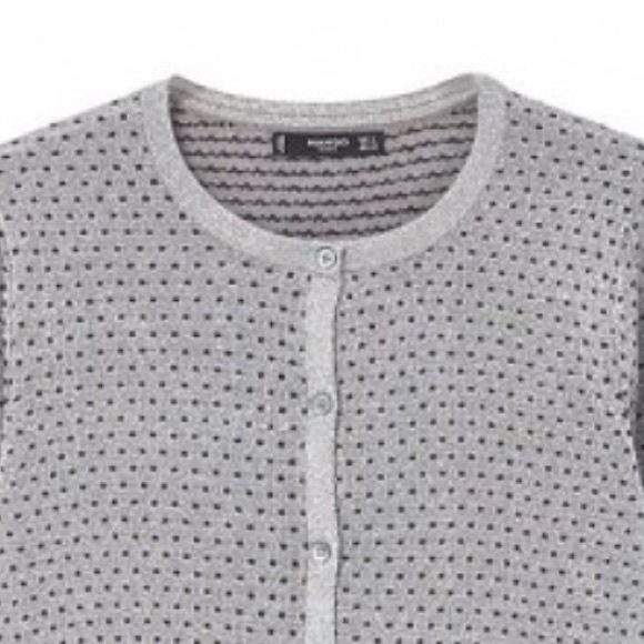Mango Metallic Silver with Polka Dots Cardigan - Picture 4 of 4